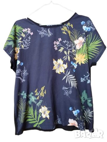 Дамска тениска с флорални елементи LC Waikiki, 100% полиестер, XXL