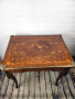 Старинна игрална маса с интарзия, снимка 1 - Антикварни и старинни предмети - 44975742