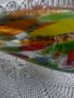 Ръчно - издухана риба от многоцветно стъкло 