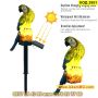 Водоустойчива соларна лампа Папагал за декорация на двор - КОД 3951, снимка 5