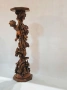 Скулптурна дърворезбована колона с ангел, снимка 7