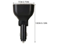 Разклонител за запалка 12V/24V с волтметър, 2 гнезда и QC 3.0 USB, снимка 7