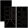 Нови Черни Платна за Ремонт на Дрехи 10x20см - Универсални и Лесни за Употреба