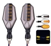 Универсални LED мигачи за Мотор с дневни светлини 12V, снимка 1