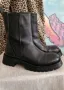 Стилни Ежедневни Черни Боти Естествена Кожа ZARA Chunky Chelsea Колекция, снимка 11