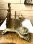 Красива барокова месингова мастилница от Англия с поставка за писма, снимка 8