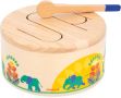 Janod Дървен барабан, образователна музикална играчка за малки деца 18+ месеца, снимка 1 - Образователни игри - 45717566