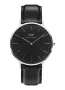 Мъжки часовник Daniel Wellington Classic Black Sheffield антиалергична стомана с черна кожена каишка, снимка 1