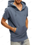 Мъжка ежедневна тениска с качулка и къс ръкав, 5цвята , снимка 15