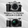 Нов кожен Стилен калъф + капачка за фотоапарат Olympus OM-5/OM-D E-M5 III, снимка 3