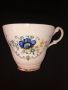 Argyle Английски Костен Порцелан В синьо Сет за чай/кафе Нежни цветя, снимка 9