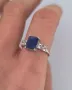 Сребърен Пръстен със Сапфири , снимка 7