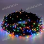 Верига 50м с 250бр светещи коледни лампички 3 цвята 8 режима светене, снимка 2