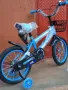 Детски Велосипед със спомагателни , кош и две спирачки, 12 инча 12, снимка 4