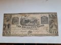 RARE. USA $ 20 DOLLARS 1849 THE MECHANICS BANK , снимка 1