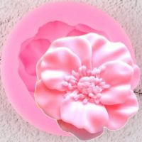 Тип маково цвете мак роза с тичинки силиконов молд форма декорация торта фондан сладки мъфини, снимка 4 - Форми - 21734169