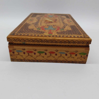 Стара българска дървена кутия за цигари, снимка 4 - Антикварни и старинни предмети - 44984325