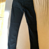 Дамски черен панталон с висока талия, снимка 4 - Панталони - 45057333