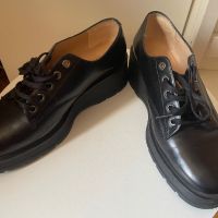Черни кожени обувки 41 номер, снимка 2 - Дамски ежедневни обувки - 45303767