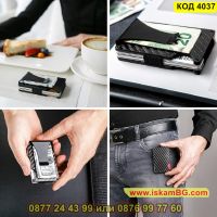 Картодържател с капацитет до 12 кредитни карти и RFID защита - КОД 4037, снимка 4 - Портфейли, портмонета - 45482202