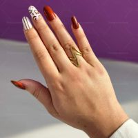 Красив дамски пръстен от неръждаема стомана с изящни извивки, снимка 3 - Пръстени - 45454733