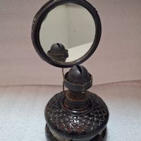 Стара газена лампа с огледало, снимка 1 - Антикварни и старинни предмети - 45432498