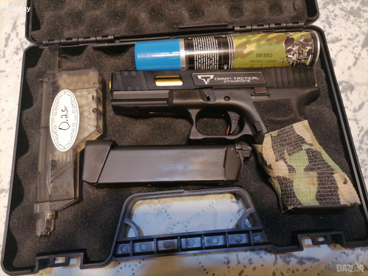 Airsoft (еърсофт) пистолет Glock 17, green gas, снимка 1