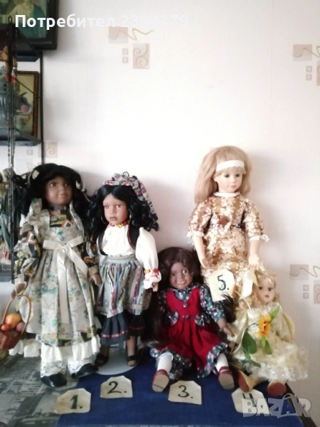 Порцеланови кукли от Англия и Германияразмери: високи 75,85см., снимка 1