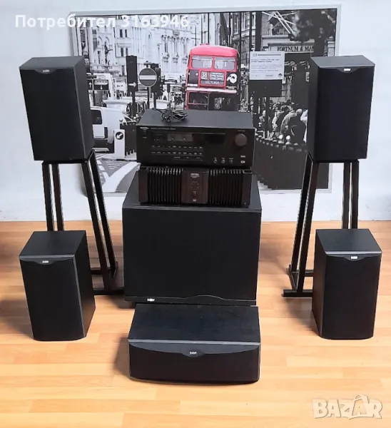 Музикална аудио система за домашно кино Bowers & Wilkins,Rotel, снимка 1