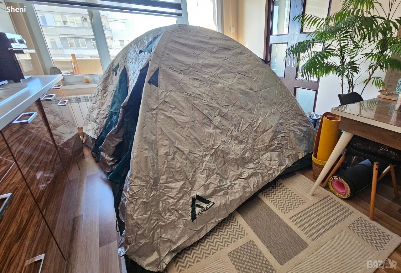 Палатка FreeCamp два слоя 240 х 200 х 152 (Д х Ш х В) , снимка 1