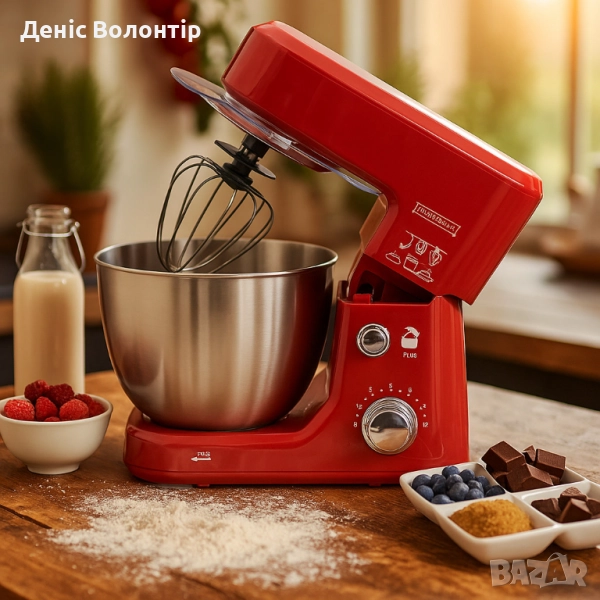 Планетарен кухненски миксер Royalty Line RL-PKM-700.472.2S, снимка 1