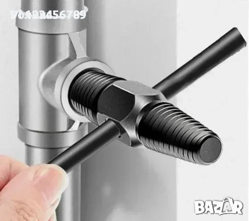 Екстрактор за скъсани водопроводни цолови резби 1/2″ и 3/4″/, снимка 1