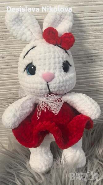 Налични плетени играчки, амигуруми, зайче , снимка 1