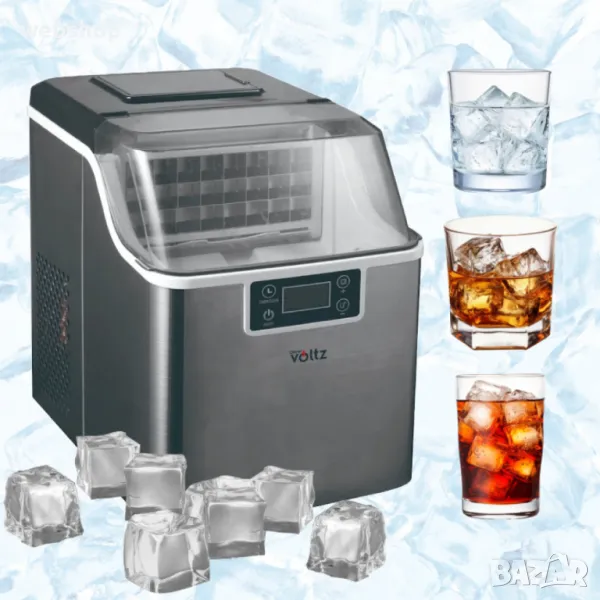 Професионален Ледогенератор Oliver Voltz OV51447D, 170W, 22кг/24ч, 3.2 л, 24 квадратни кубчета , снимка 1