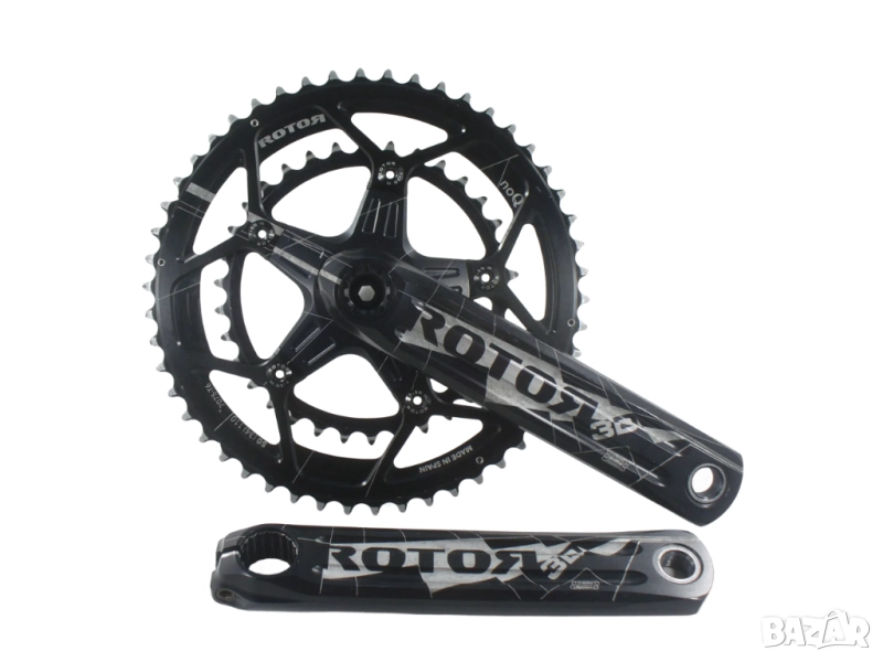 Rotor 3D24 50/34 175mm 2x11/10/9 24mm Ос курбели за шосеен велосипед, снимка 1