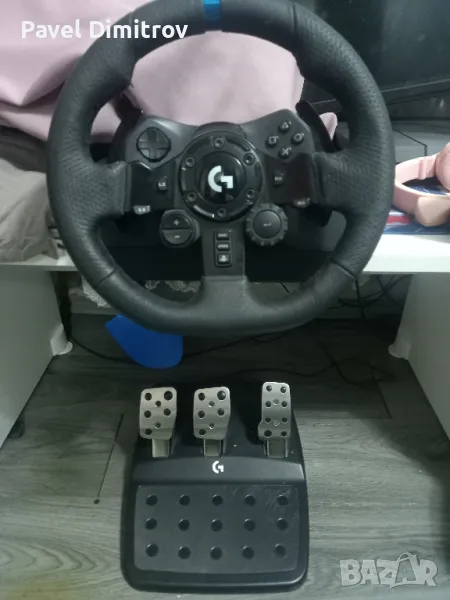 Волан с педали Logitech g923 , снимка 1