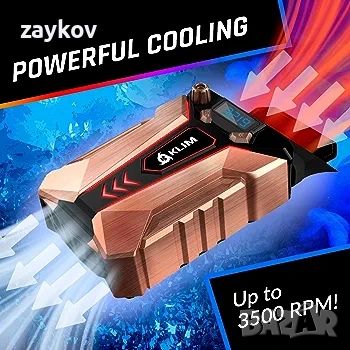 KLIM Cool+ Метален охладител за лаптоп с вакуумен вентилато, снимка 1