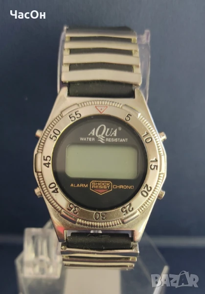 Рядък японски електронен хронограф AQUA, снимка 1