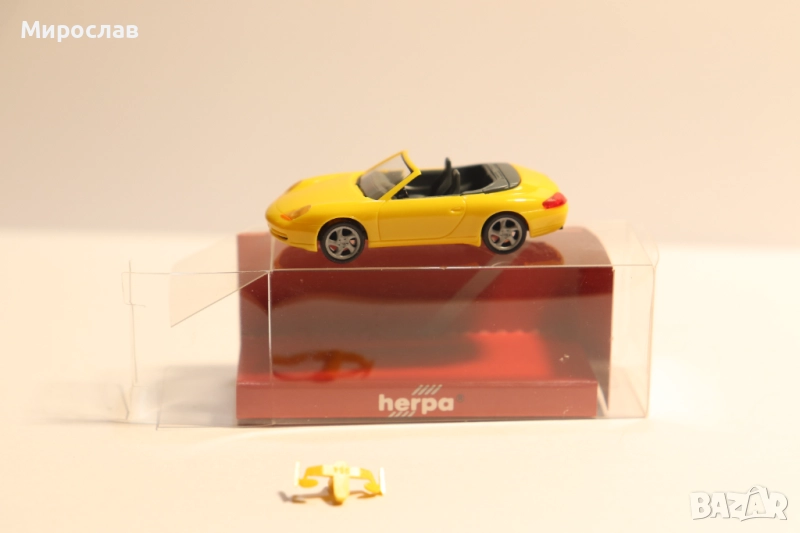 HERPA H0 1/87 PORSCHE МОДЕЛ КОЛИЧКА ИГРАЧКА, снимка 1