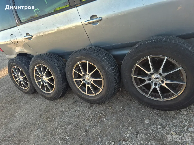 4 алуминиеви джанти AEZ 16", 5X114,3 с гуми MICHELIN 215/70R16, снимка 1