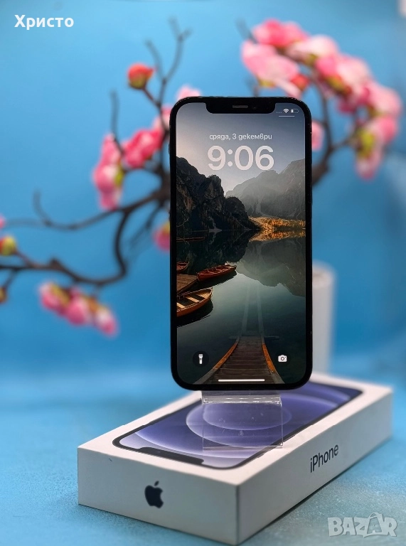Apple iPhone 12, 64GB, 4GB RAM, 5G, Black , снимка 1