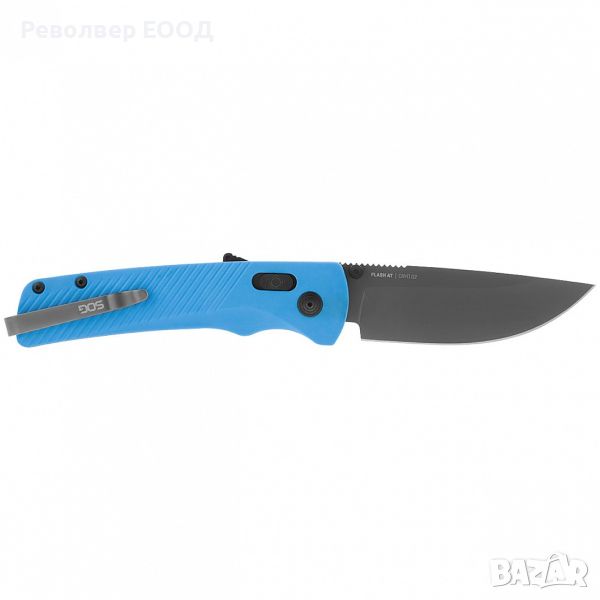 Сгъваем нож SOG Flash AT, в цвят Civic Cyan - 8,76 см, снимка 1