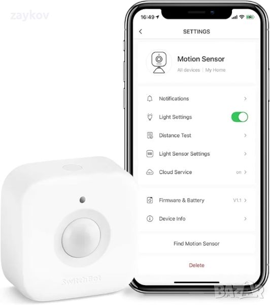 SwitchBot Smart Motion Door Sensor - Безжична система за домашна сигурност, снимка 1