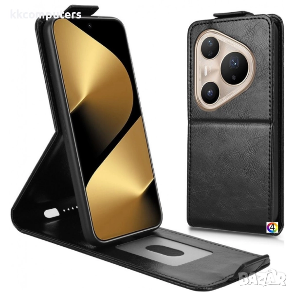 Huawei Pura 80 Pro / Pura 80 Pro+ Vertical Flip3 / Card Holder Кожен калъф и Протектор, снимка 1