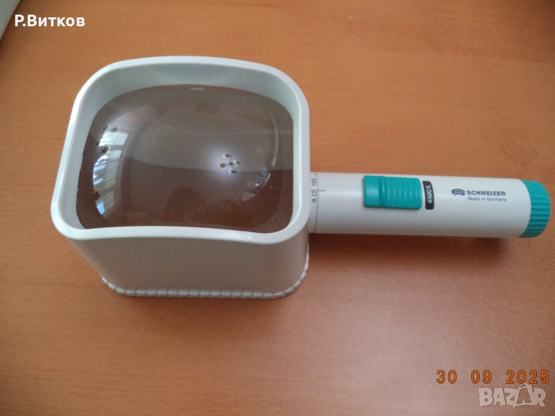 Лупа SCHWEIZER 8 диоптъра с LED осветление, снимка 1