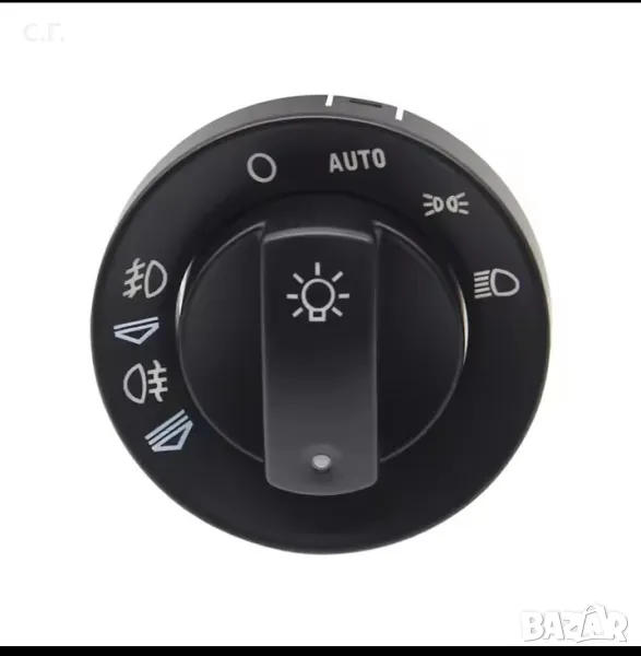 Плака бутон за ключ за фаровете на audi a4 b6 b7, снимка 1