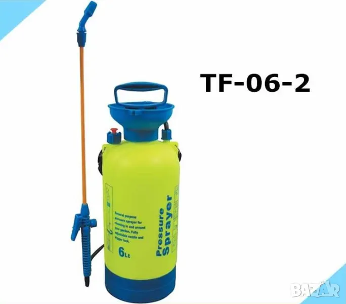 Ръчна раменна пръскачка TF-06-2, 3 bar, 6 л, снимка 1