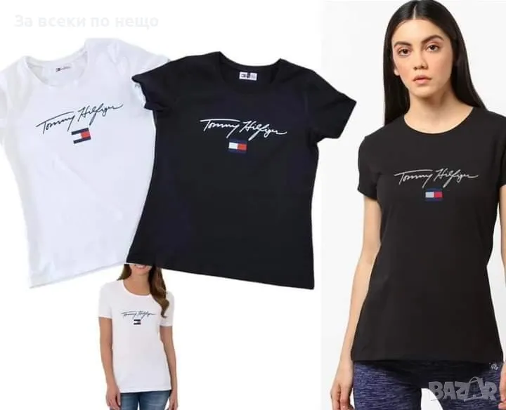 Tommy Hilfiger Дамска Тениска👚Дамска Блуза С Къс Ръкав Томи Хилфигер-Различни Цветове Код LFS371, снимка 1