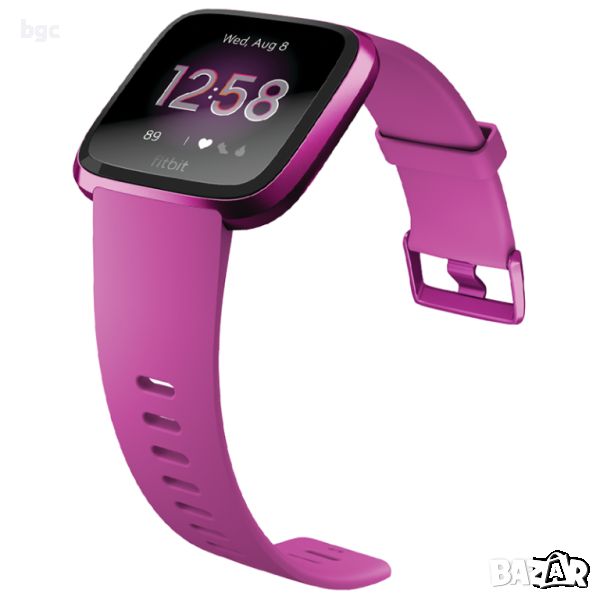 Нов Смарт Часовник Fitbit Versa Lite, Mulberry - 24 месеца гаранция, снимка 1