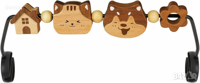 iGRATENS Бебешки играчки за шезлонг, лесни за закрепване и сваляне, въртящи се на 360°, снимка 1